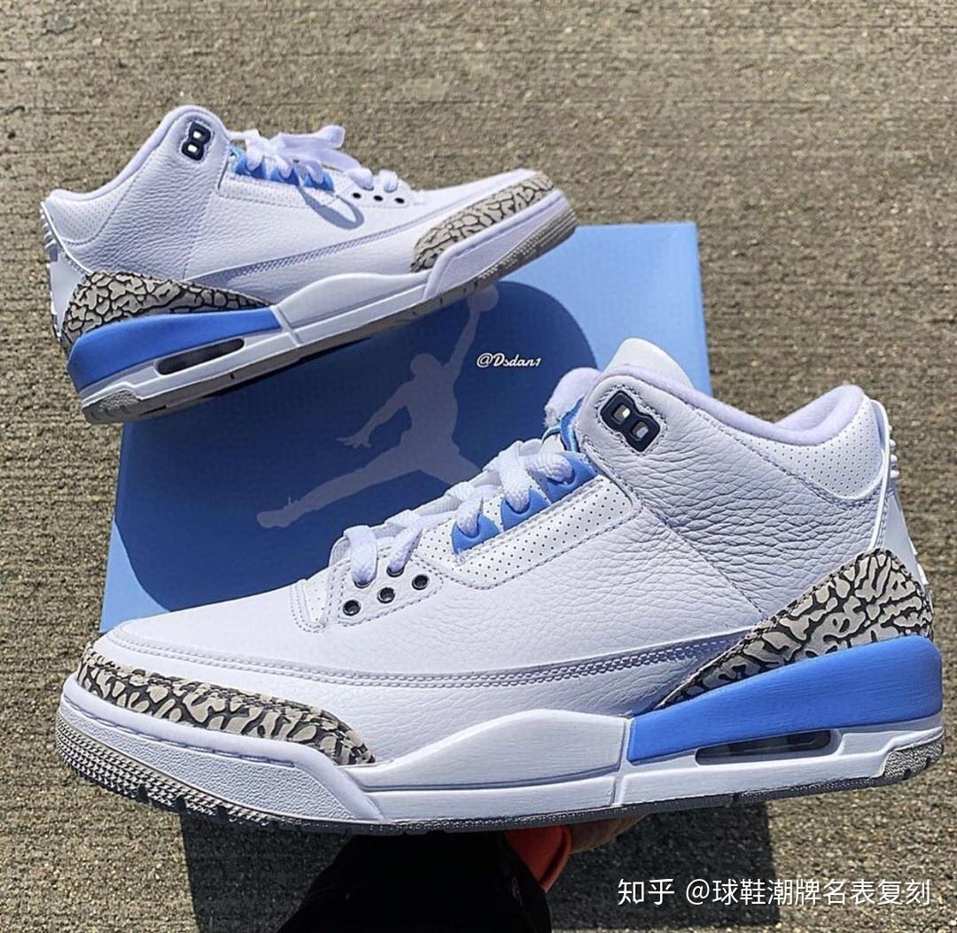 aj3北卡蓝后面蓝色标图片