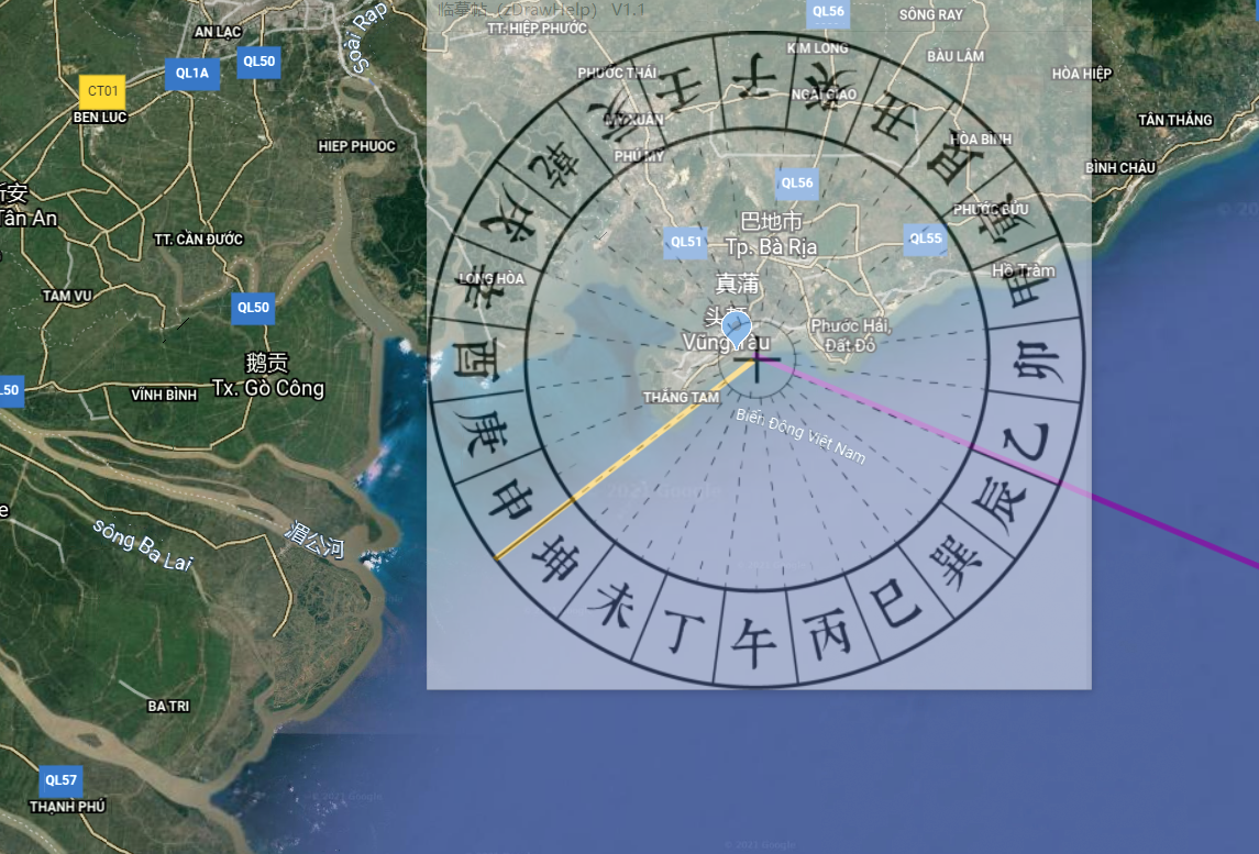 使用google earth 实现针路图和卫星图路径的互相转化