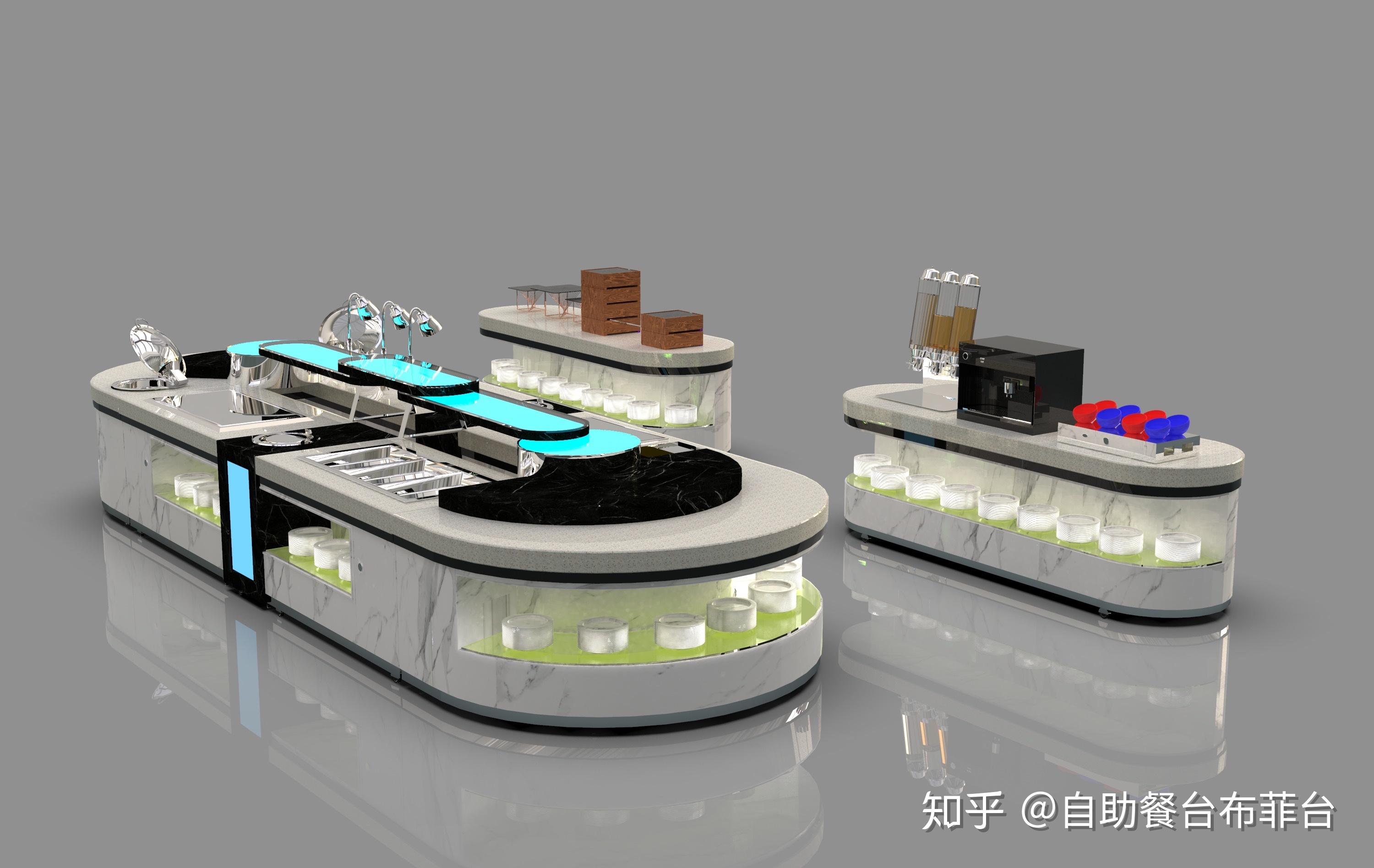 机关食堂自助餐台布局和设计思路