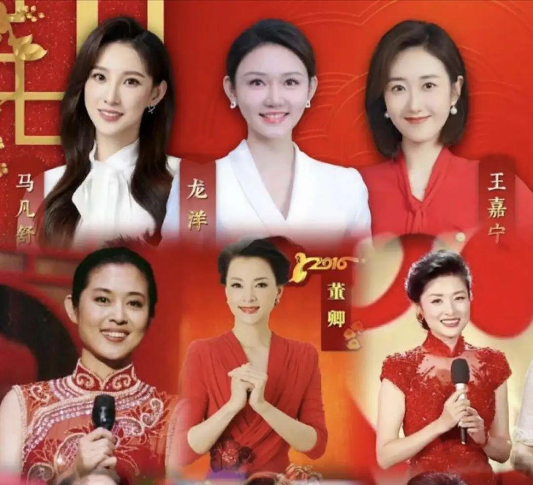 不可多得的"双艳":50岁董卿同框55岁周涛,长相气质虽大不相同,却难分