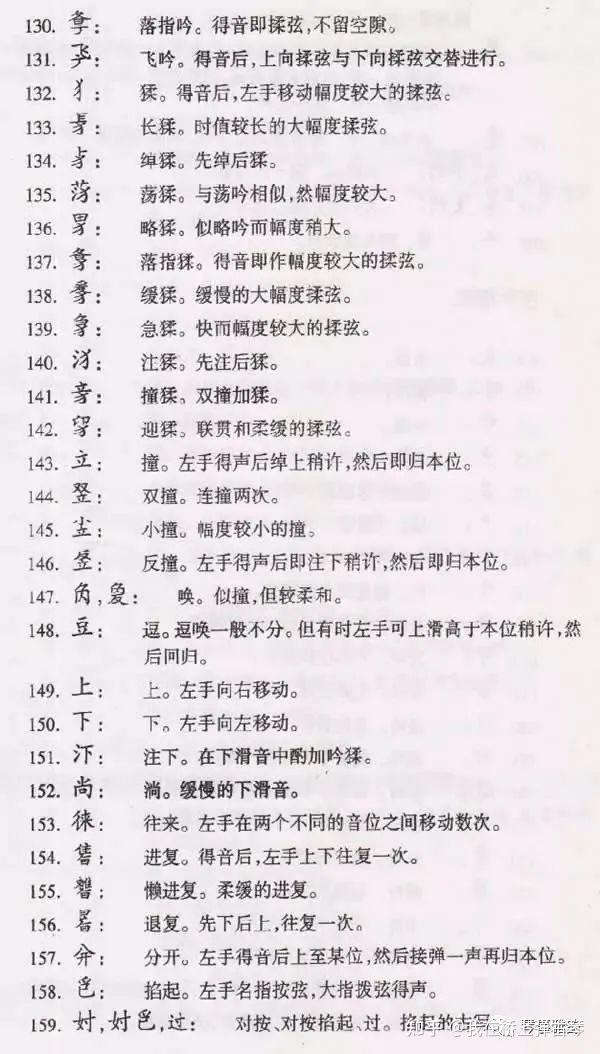 【古琴学习助手】176种古琴常用减字谱指法(图文) - 知乎