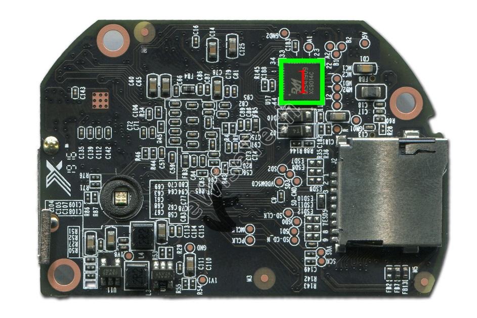 主板正面主要ic(下图):1:relmon - 摄像机镜头驱动主板背面主要ic