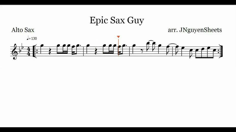 求epic sax guy五线谱？ 知乎