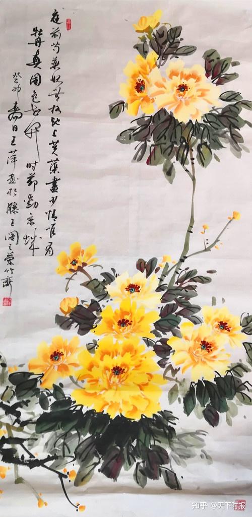 皖北纪事之女画家王萍的牡丹画 - 知乎