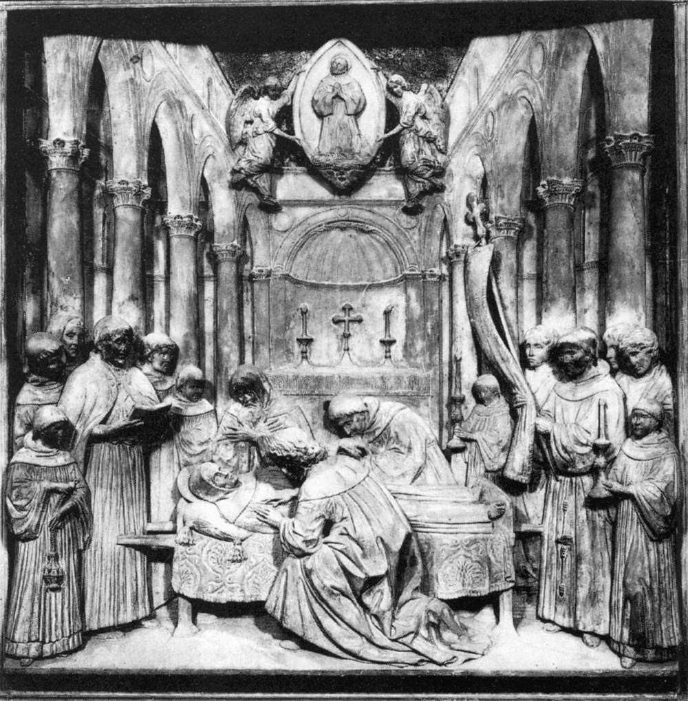 【"圣方济各接受圣痕"的雕塑作品】