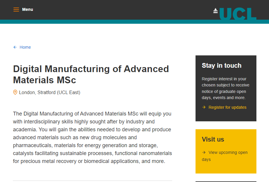 关于UCL新开专业，你需要知道的都在这了 知乎