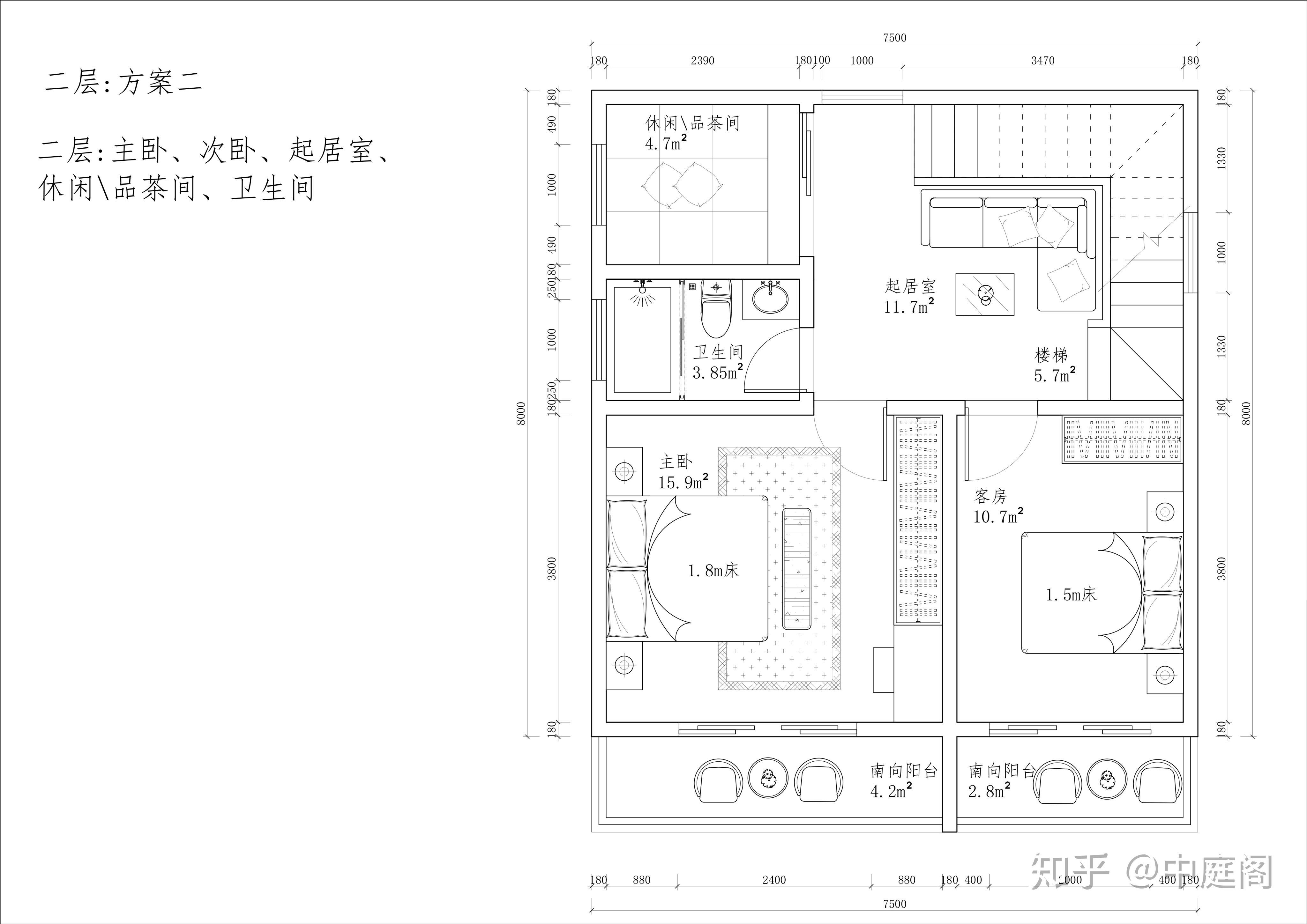 60平米房子平面图图片