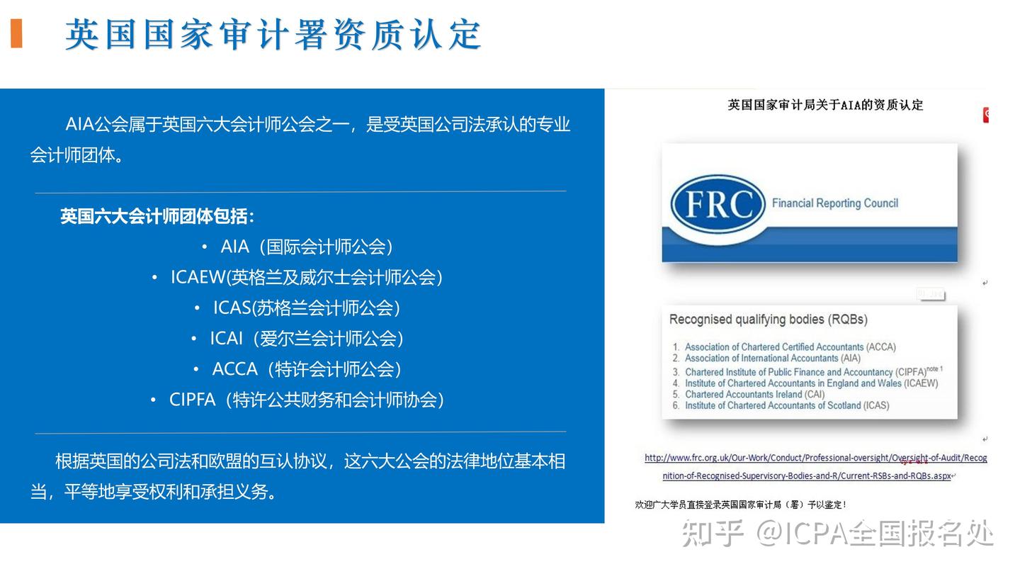 AIA是什么？跟AAIA国际会计师有什么区别？AAIA含金量高吗？ - 知乎