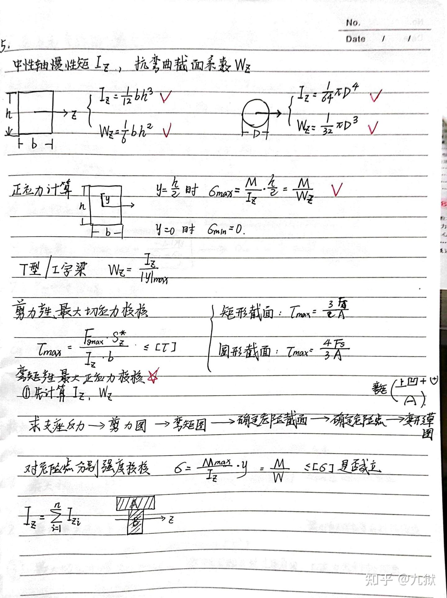 材料力学期末复习笔记 - 知乎