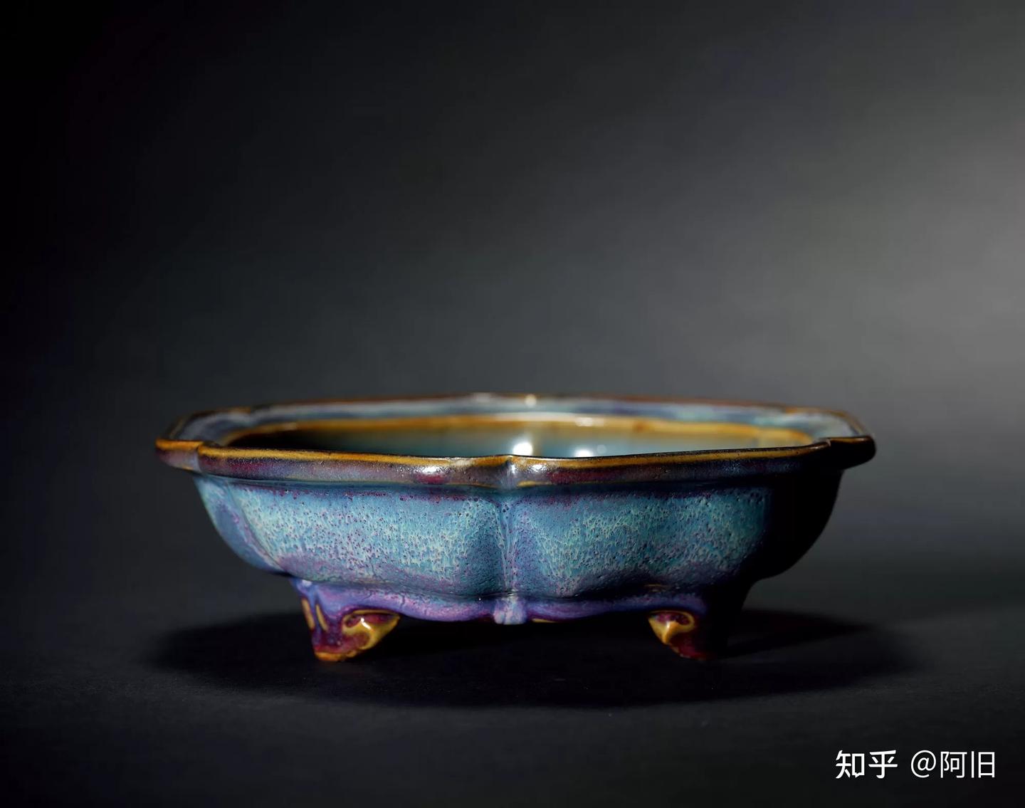 清時代 鈞窯 窯変釉 瓶 陶磁器 中国古美術 飾り物 時代物 旧家蔵出し