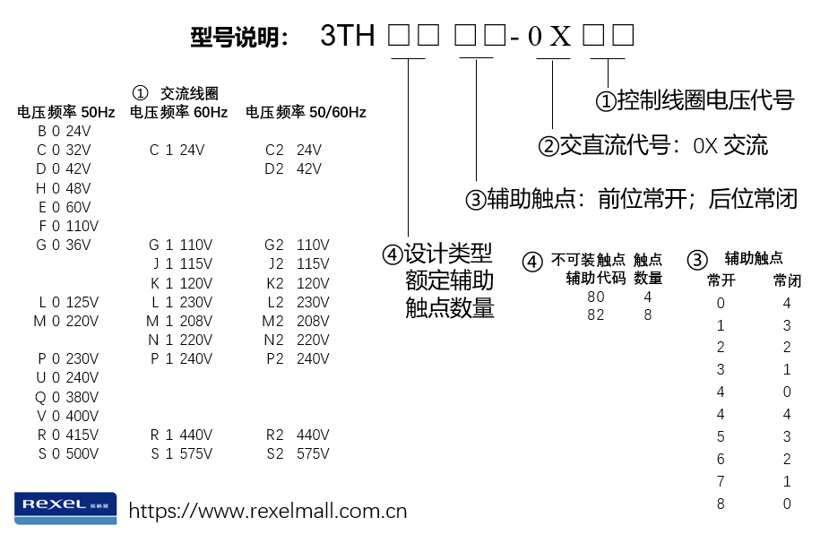 中间继电器型号规格图片