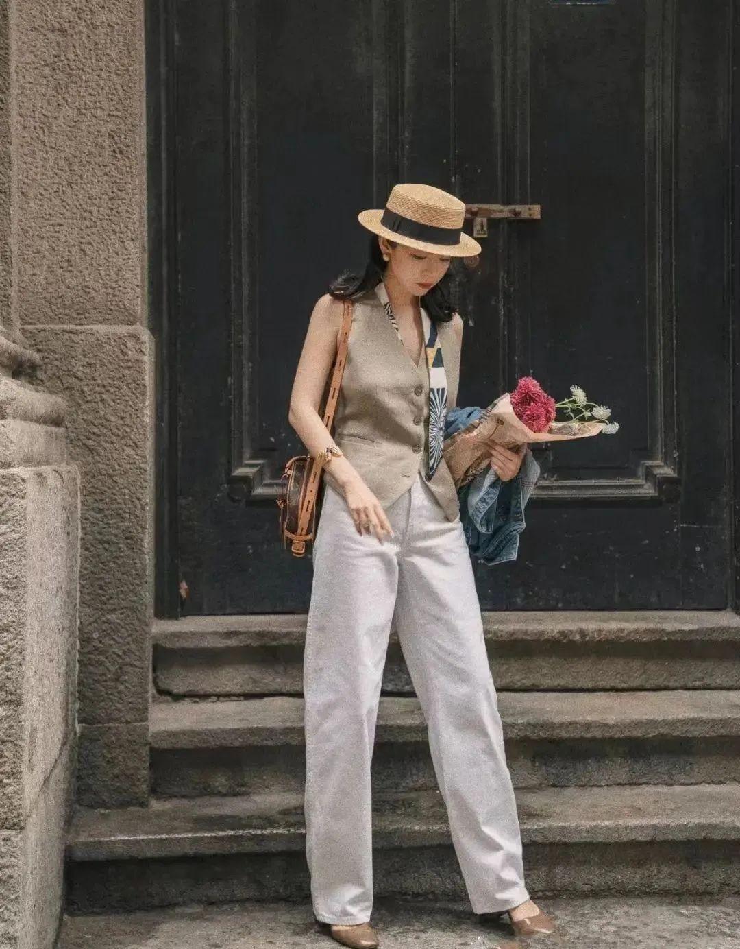 夏天没一条豆腐裤,就别说自己是时髦精!瞧三木这样穿多高级 - 知乎