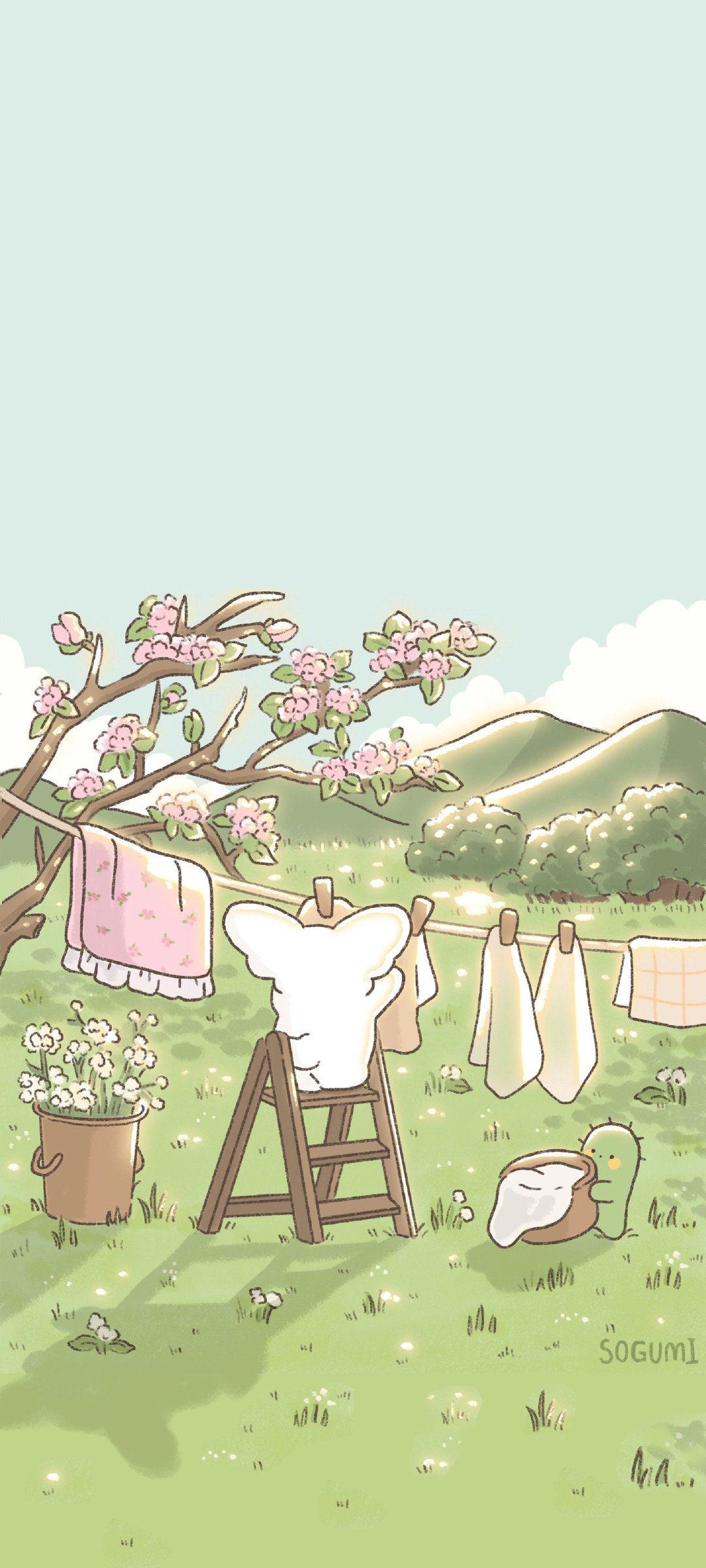 超级好看的绿色系壁纸,在这呢!护眼壁纸(绿色系列的壁纸)