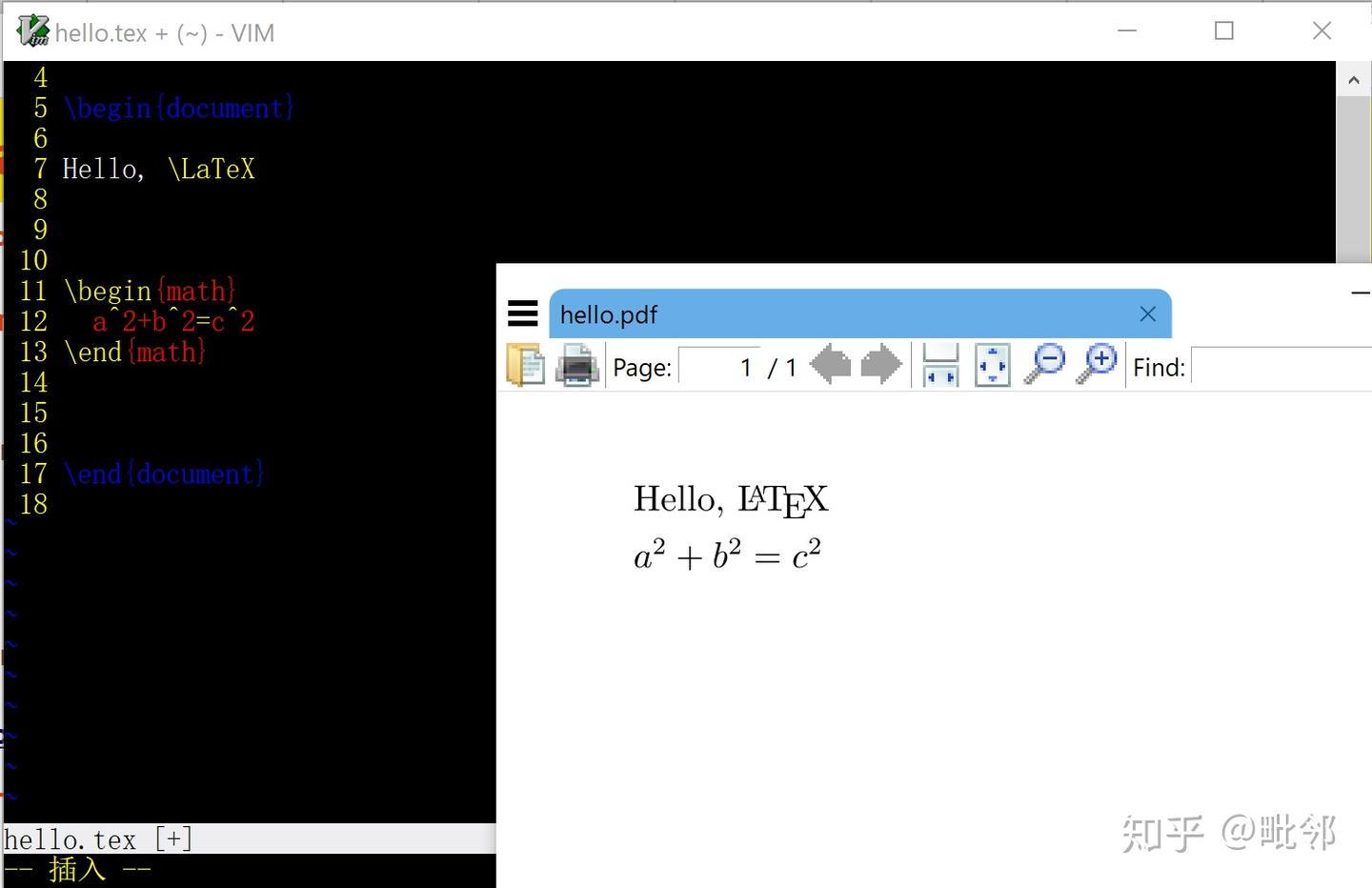 LaTeX 入门小记：Vim + Vimtex + LaTeX 初体验 - 知乎