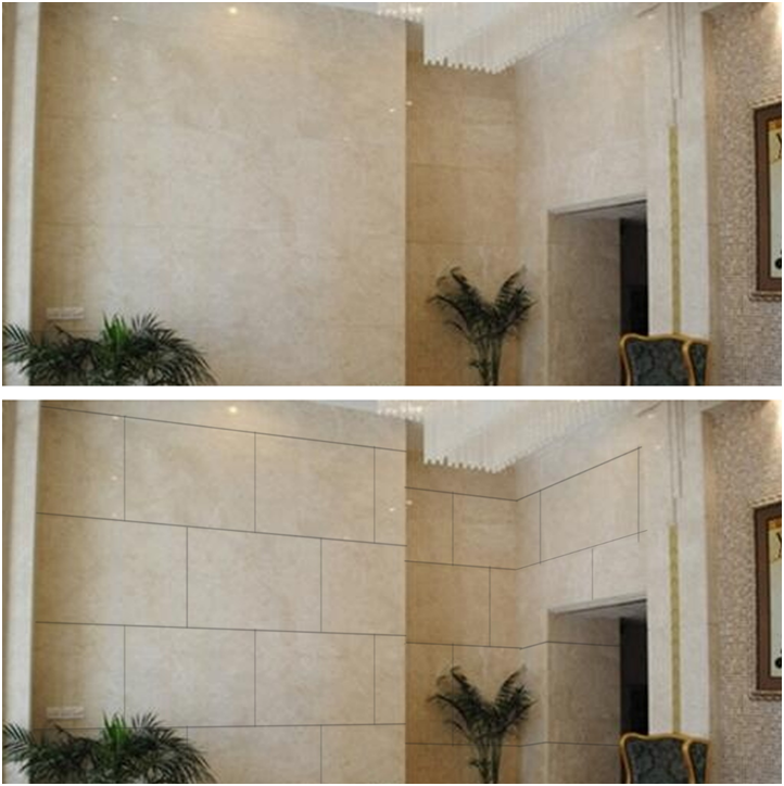 石材留缝的弊端当热,凡事有利有弊,大面积干挂石材留缝固然好处众多