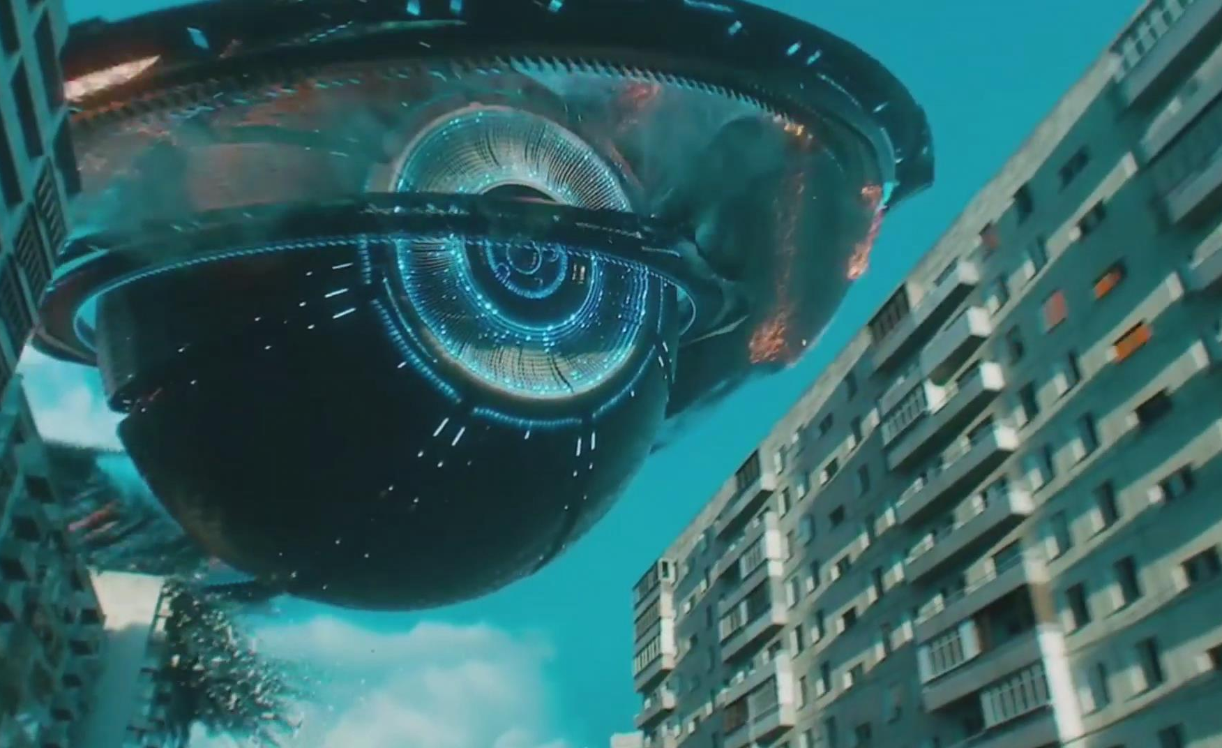 4分钟看俄罗斯科幻片莫斯科陷落看战斗民族如何吊打外星人