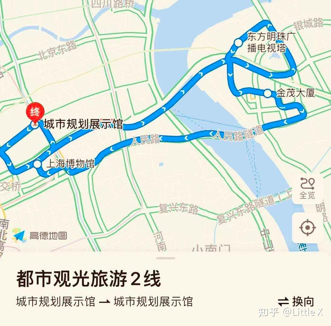 上海观光车路线图图片