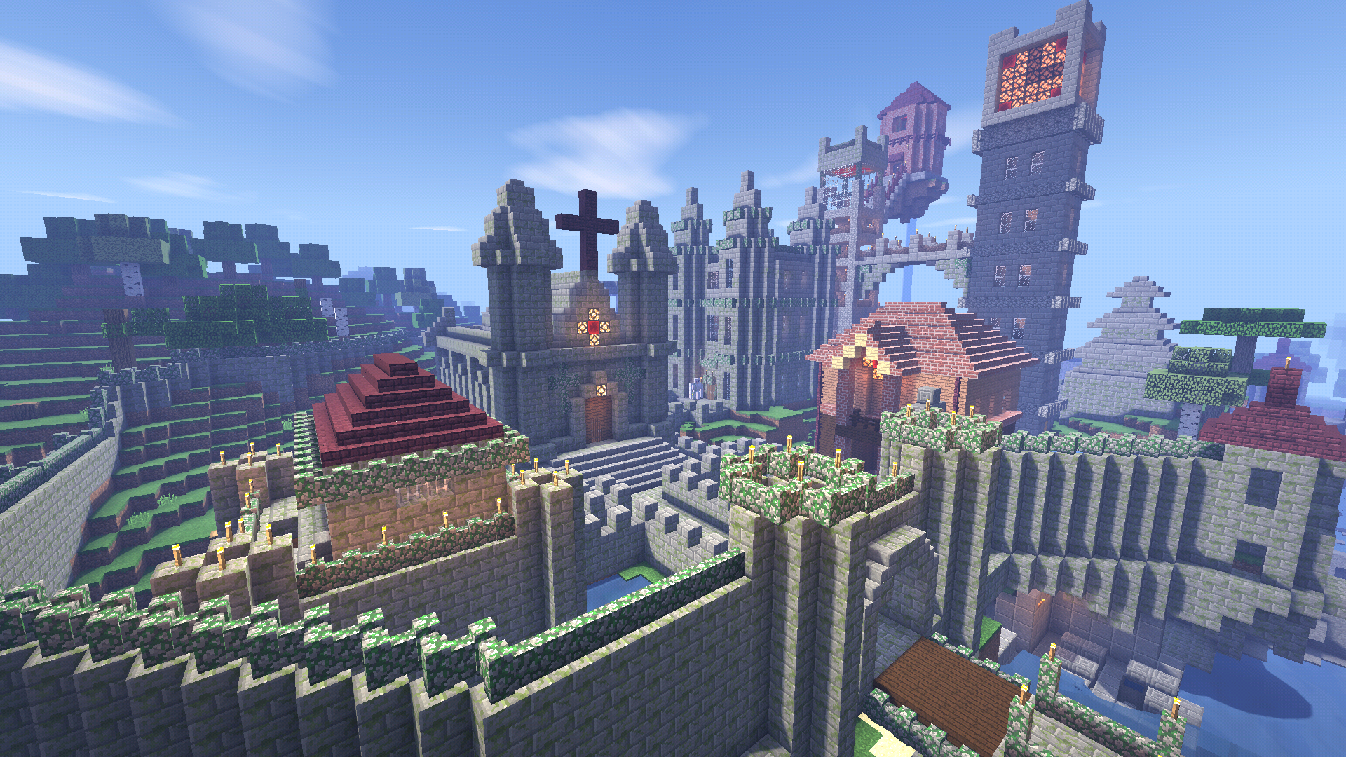 作为德古拉老头子的忠实粉丝,城堡里的建筑都是照着恶魔城系列里的