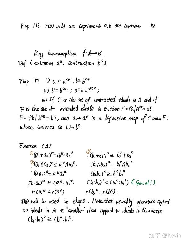 Atiyah&MacDonald Commutative Algebra笔记chap1 - 知乎