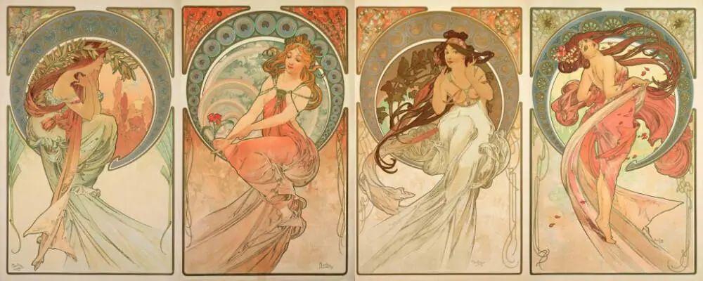 影响插画风格100年的阿尔丰斯·穆夏(Alfons Mucha)? - 知乎