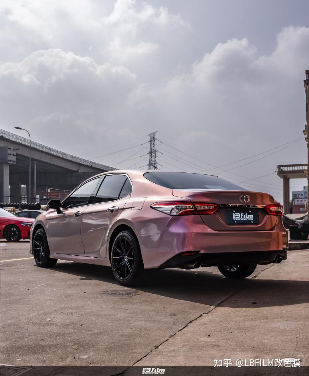 丰田凯美瑞lbfilm改色膜钻石梦幻火山灰