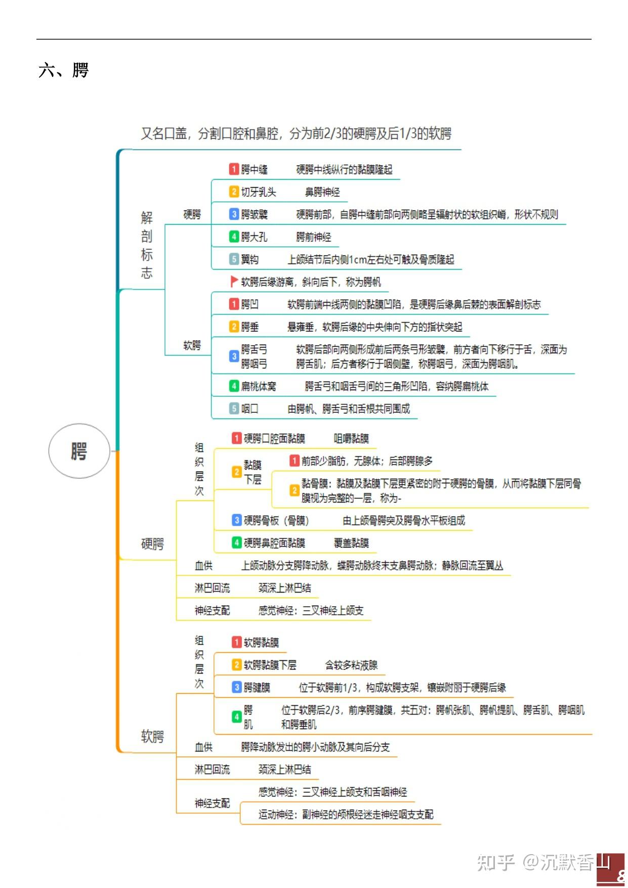 口腔局部解剖与生理功能思维导图 - 知乎