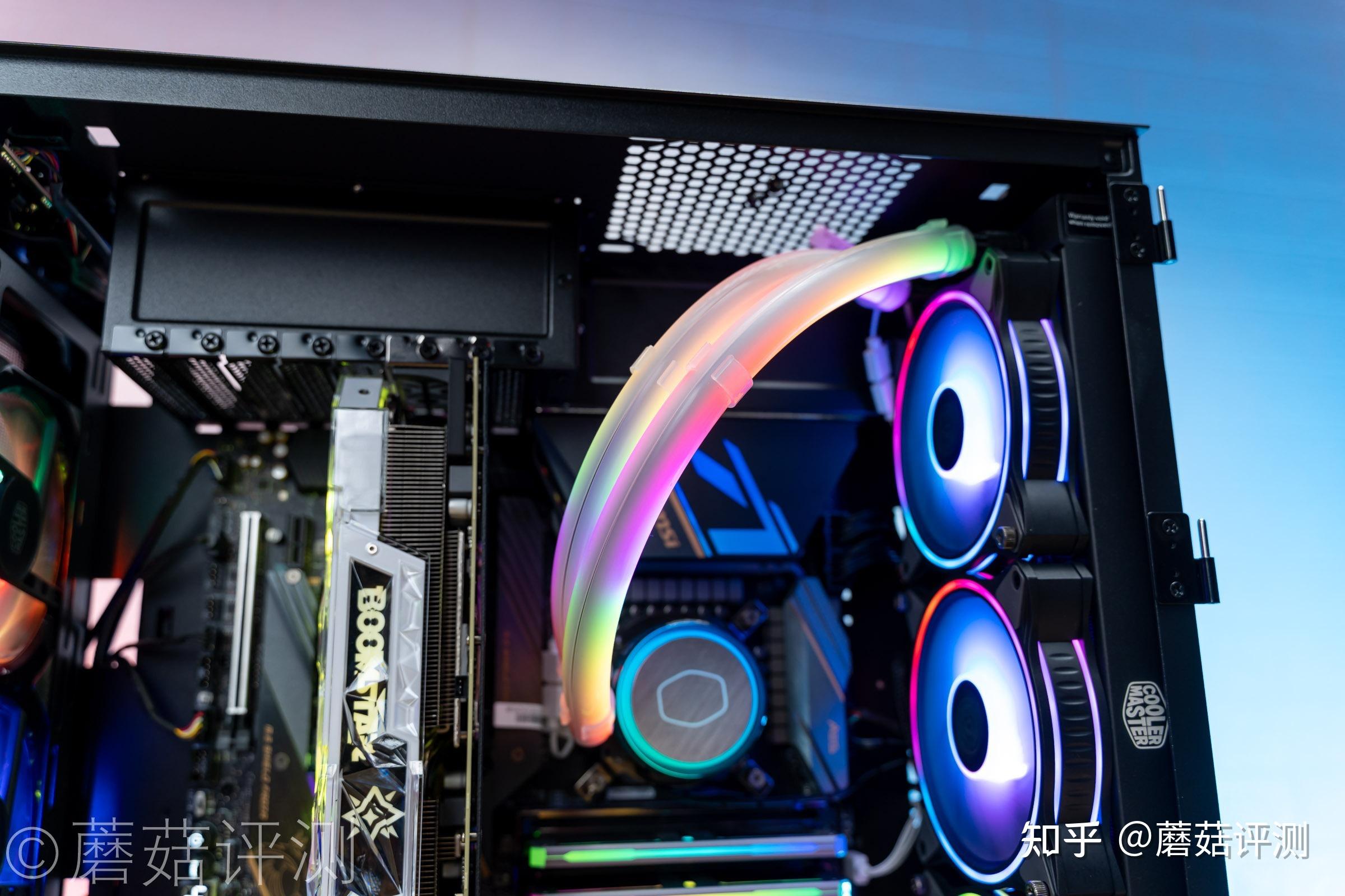 灯效梦幻幻彩果冻酷冷至尊coolermasterg360幻境argb水冷散热器评测