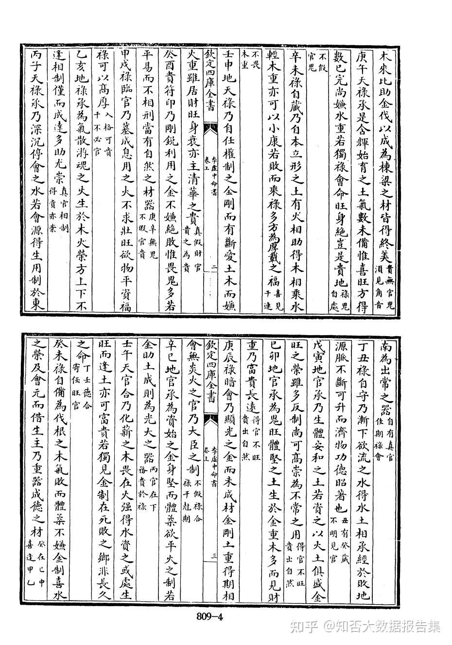 【知否解读】《李虚中命书》三卷(四库全书.子部.术数类抄本) - 知乎