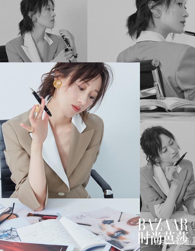 练练携手时尚芭莎演绎精致干练女主编