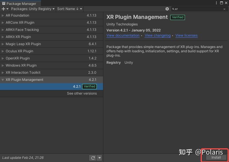 Unity vr unityxr openxr 