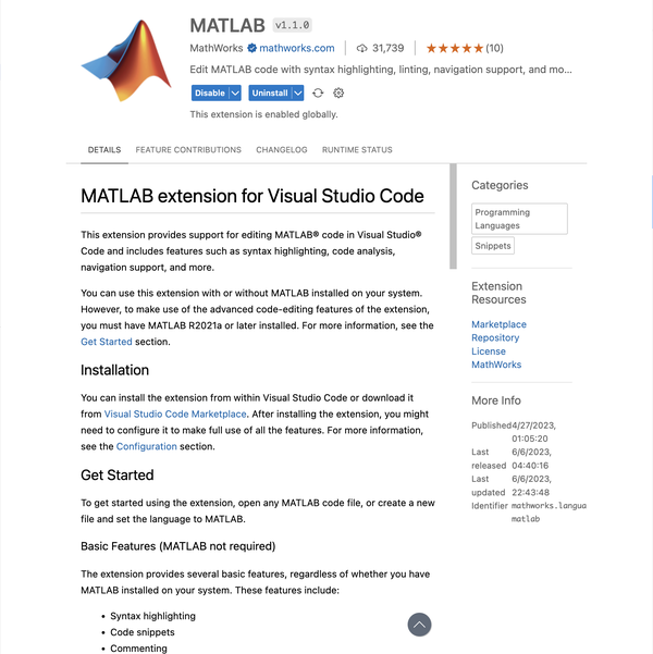  matlab vscode jupyterlab 
