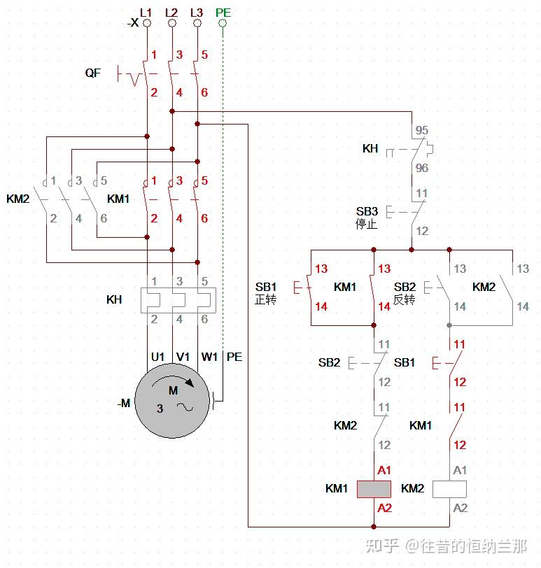 电机连锁电路图图片