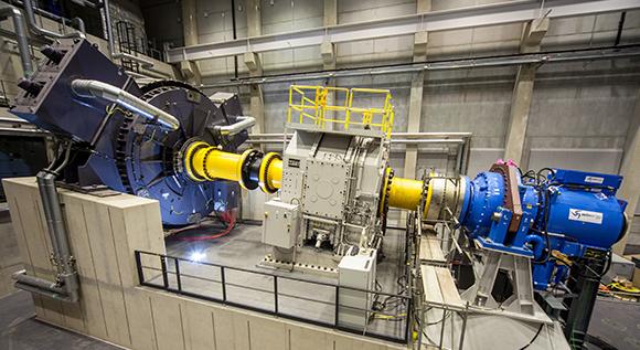 5mm间隙助力风电齿轮箱测试