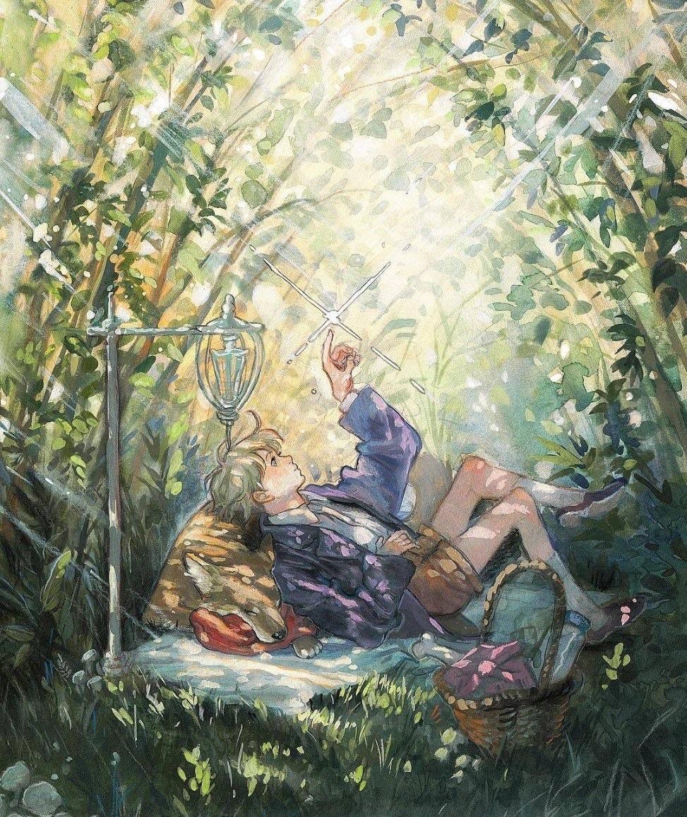 插画师noma的治愈系水彩插画作品