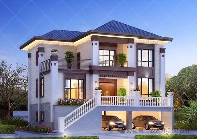 2025农村自建房爆款！30套现代三层设计，挑空客厅+屋顶花园别墅 - 知乎