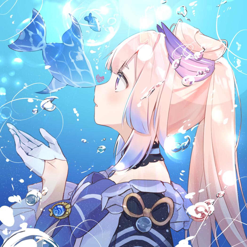 美图搬运| 原神-角色图-珊瑚宫心海 - 知乎