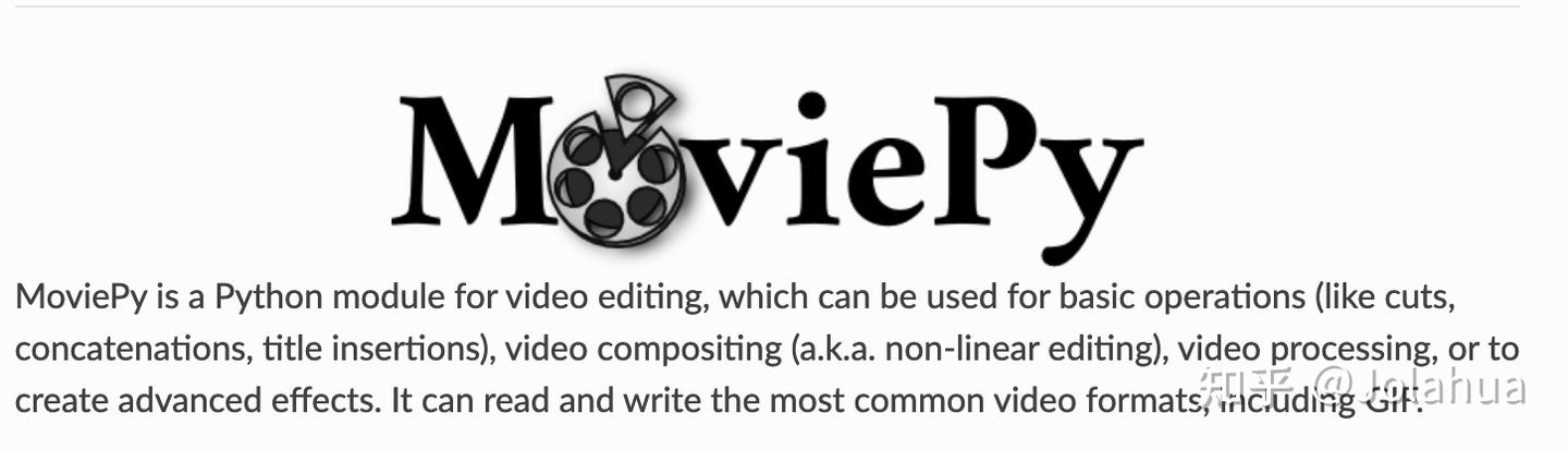 MoviePy，一个强大的python库 - 知乎