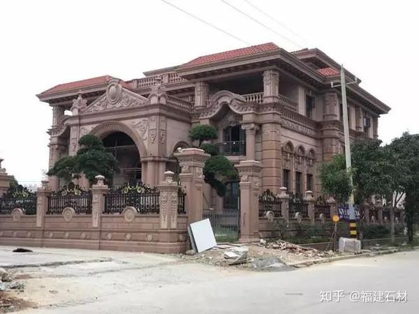 实拍福清有钱人的豪华石材别墅随便一栋价值上千万