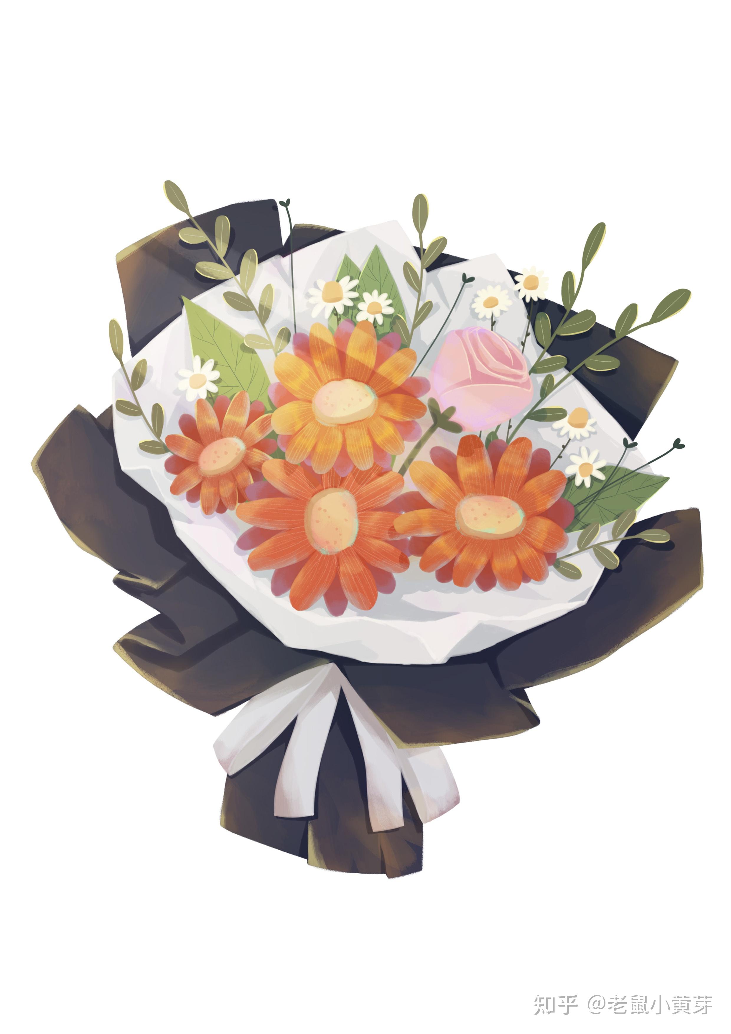 简单的植物花束步骤教程! - 知乎