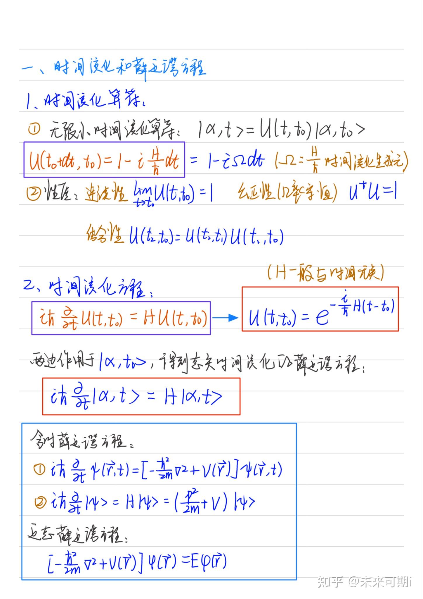 薛定谔方程表达式图片