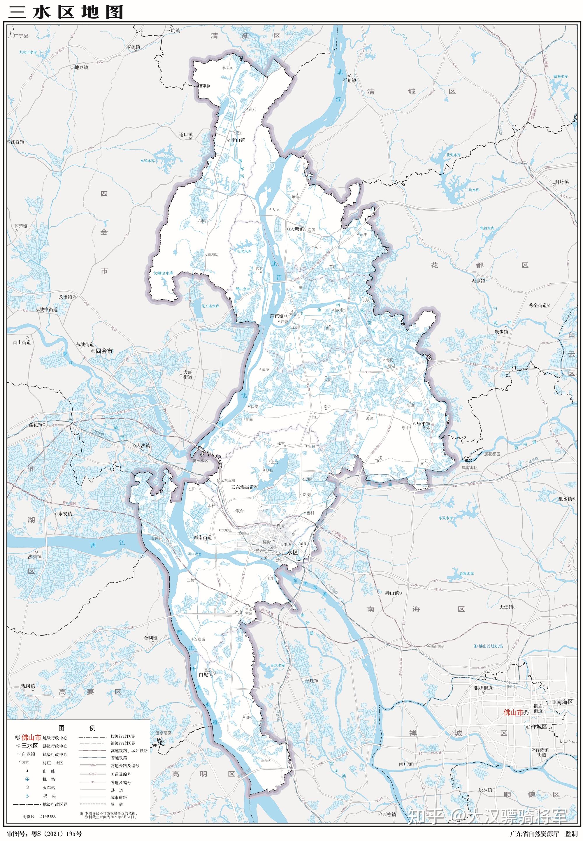 佛山市2023年高清行政地图(含5个区) - 知乎