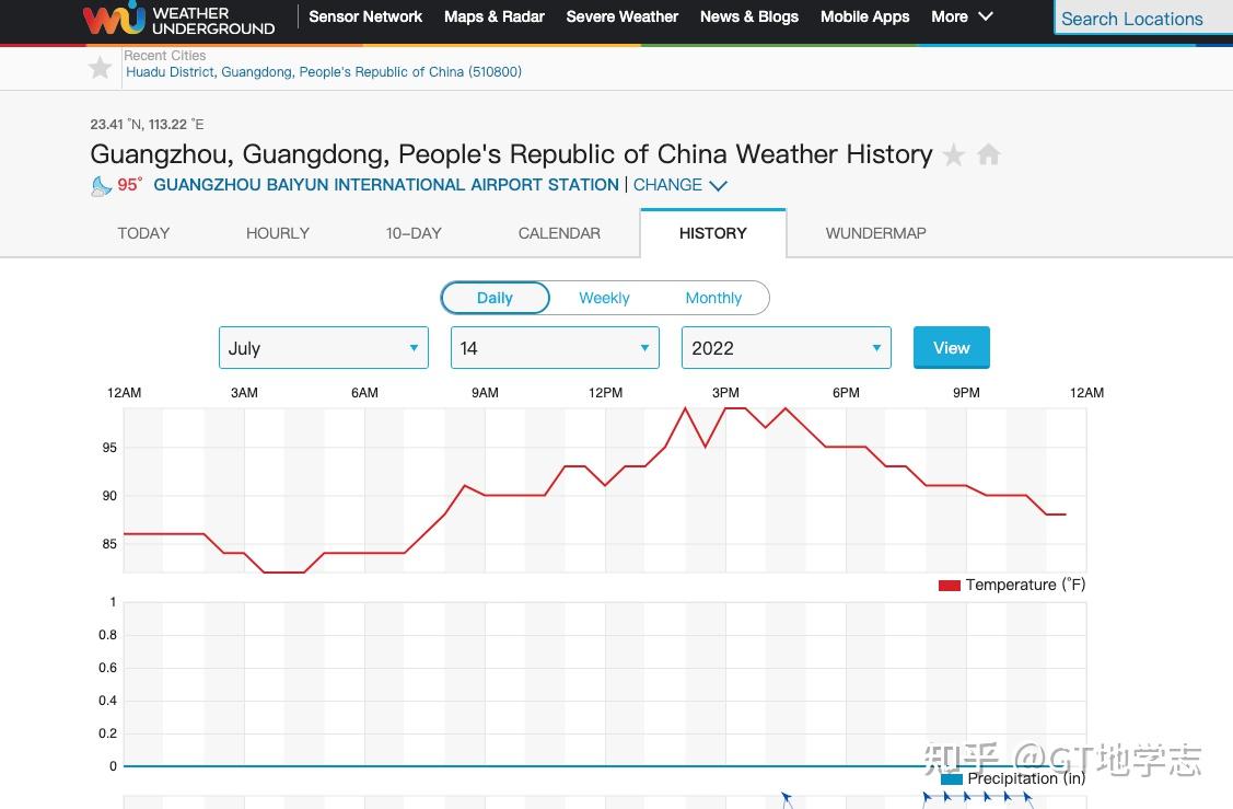 Wunderground 历史气象数据获取 - 知乎