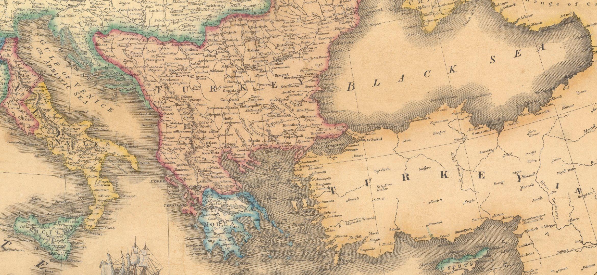 1845年帝国欧洲地图图片