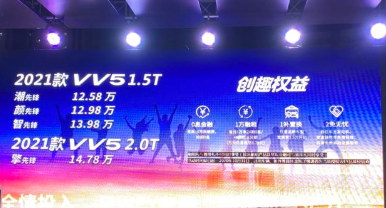 售价12.58-14.78万元 新款WEY VV5车型升级上市 - 知乎