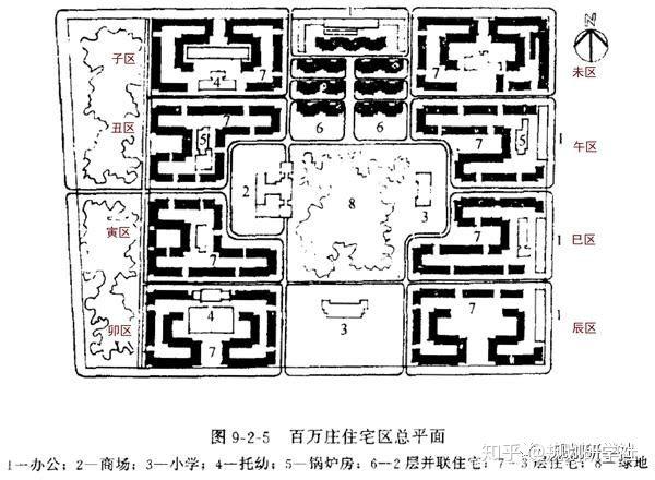 百万庄住宅区平面图延续古城文脉肌理—北京菊儿胡同,苏州桐芳巷