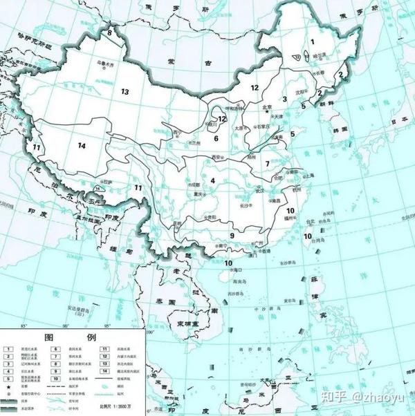 我国36条重要地理分界线，附大量中国地图 知乎 
