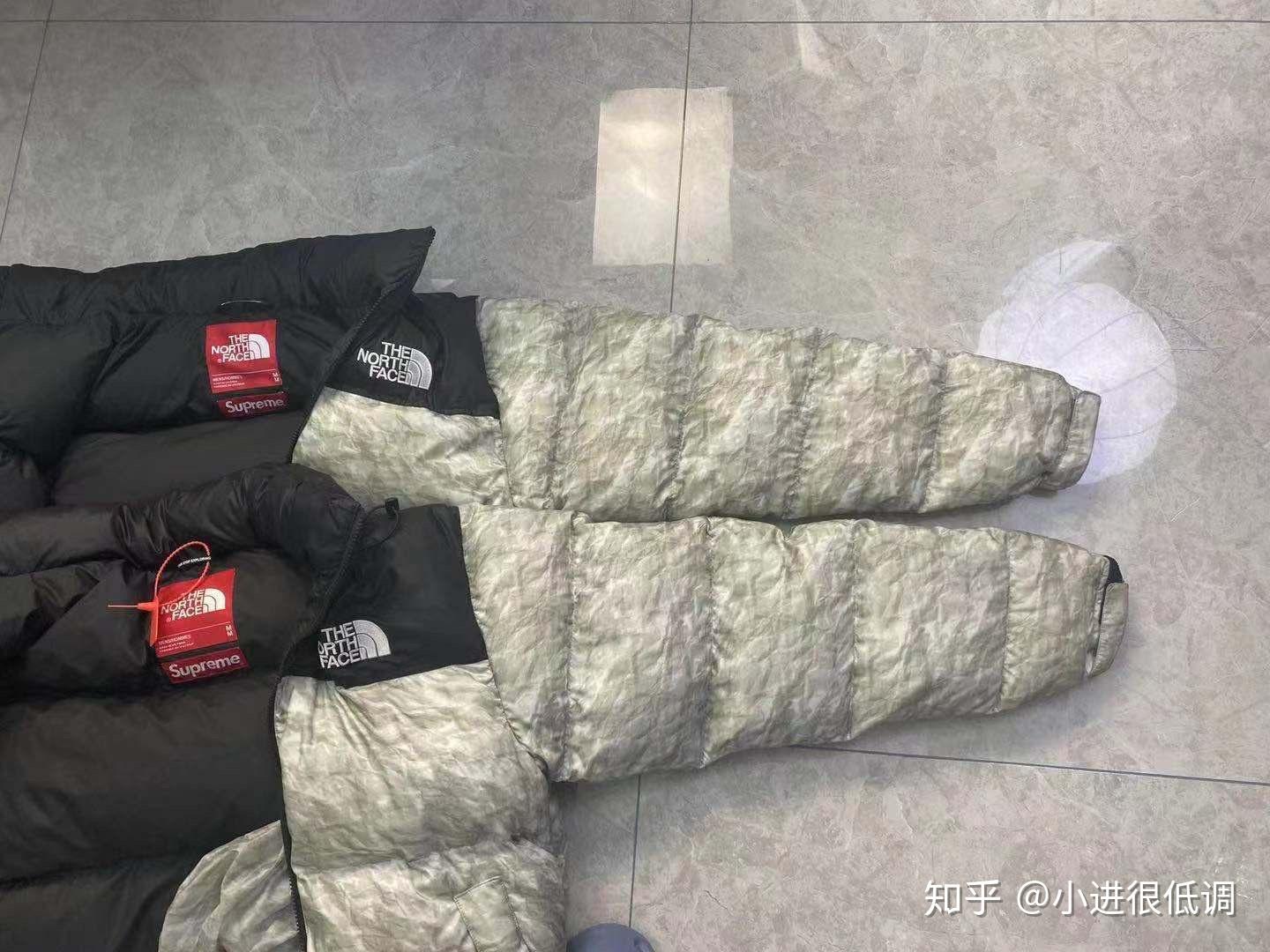 thenorthfacexsupreme19fw联名折纸皱纸锡纸羽绒服全方位展示讲解