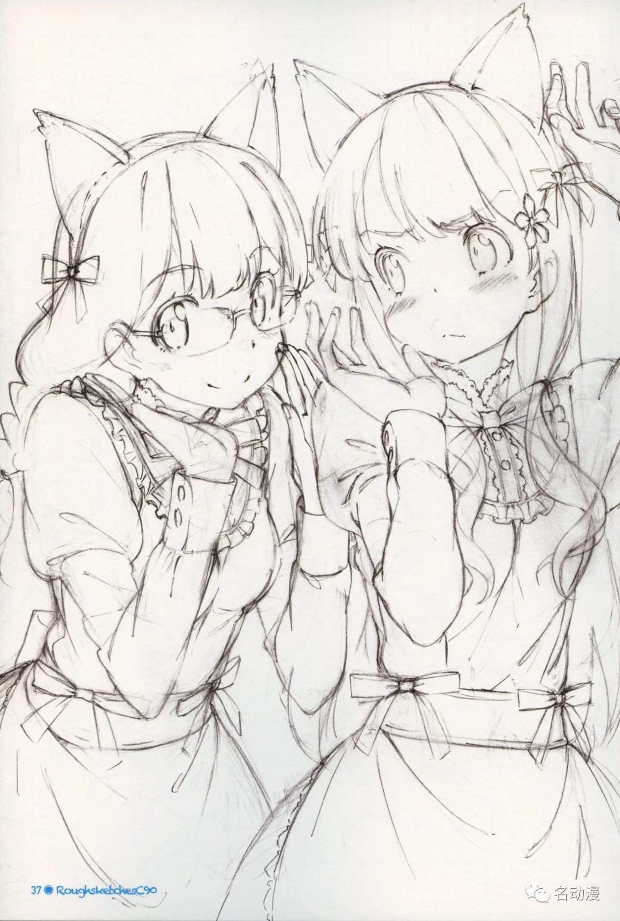 日本插画师笔下的萌系美少女,感受日系插画的魅力吧!