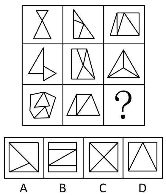 经典图形推理解题思路7点逐排法