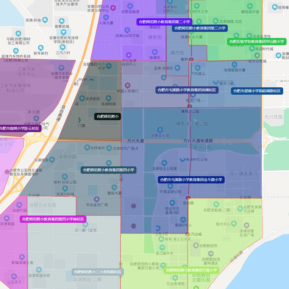 合肥市滨湖区房屋分布图片